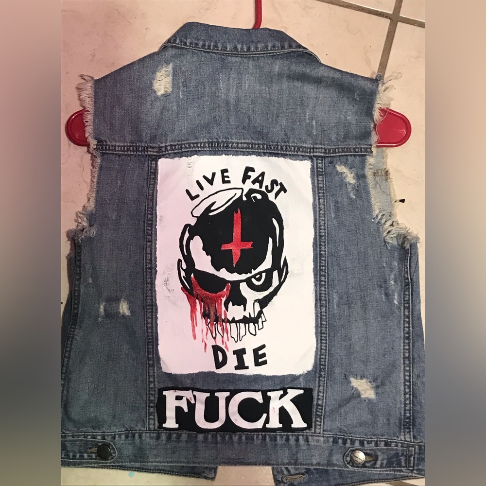 Sex Objects revamped “Live Fast Die” vest